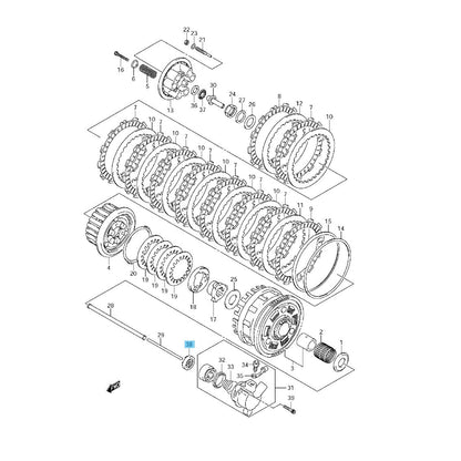 SUZUKI GSX-R1000 2001-2008 Genuine Clutch Oil Seal (6X34X10) 09285-06011 OEM
