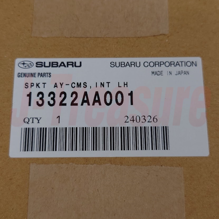 SUBARU FORESTER SG SH 04-13 Genuine Camshaft Intake Left Sprocket 13322AA001 OEM