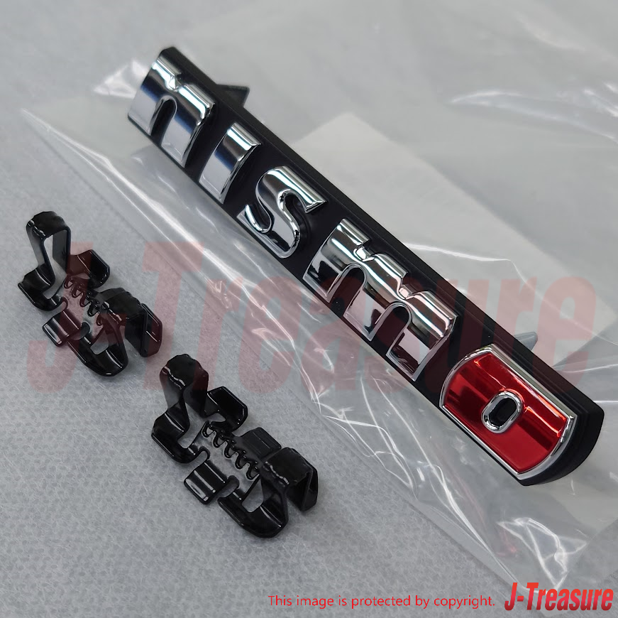 NISSAN 370Z Z34 2014-2019 Genuine Front Emblem "nismo" & Clip(x2) Set OEM