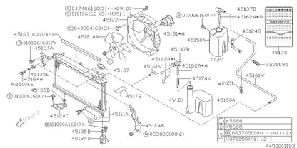 OHNO SUBARU SAMBAR TRUCK TT1 TT2 98-12 Genuine Radiator Reservoir Tank SB-5046