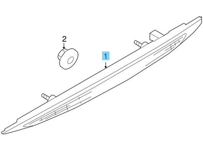 MAZDA MAZDA5 CR 2006-2010 Genuine Rear Mount Stop Lamp C235-51-580D OEM