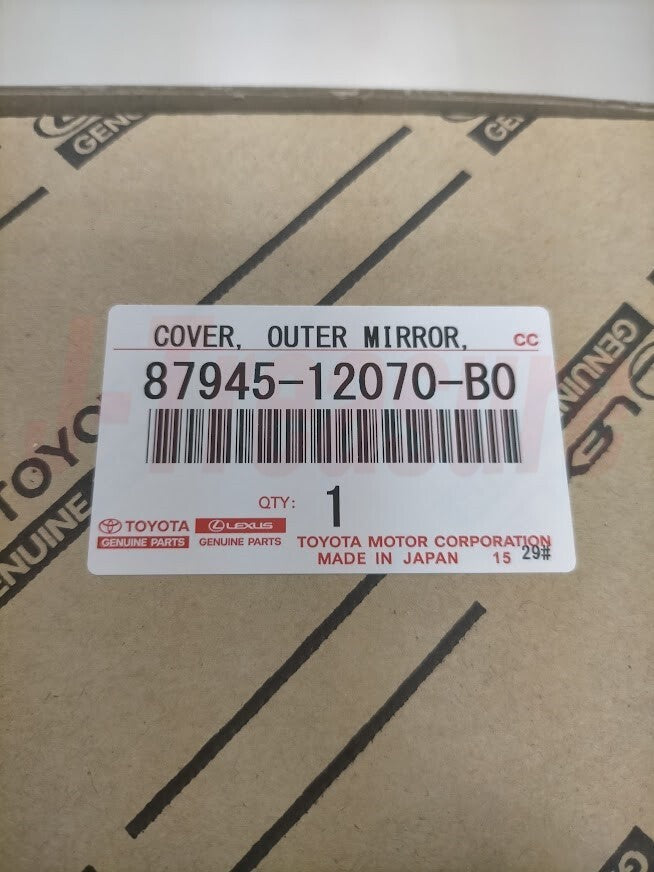 TOYOTA VITZ YARIS SCION xD Genuine Outer Mirror Cover Silver Right Left Set OEM