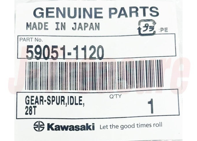 KAWASAKI KLR250 KL250D 1985-2005 Genuine Idle Spur Gear 28T 59051-1120 OEM
