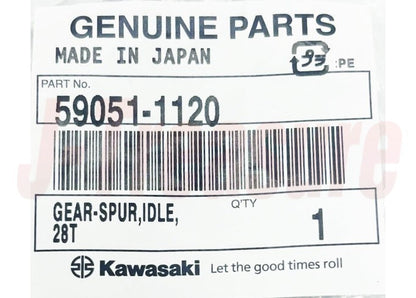 KAWASAKI KLR250 KL250D 1985-2005 Genuine Idle Spur Gear 28T 59051-1120 OEM