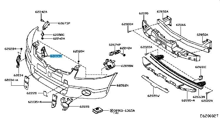 NISSAN DUALIS J10 KJ10 KNJ10 NJ10 Genuine Fog Lamp Bracket RH 21200-58G04 OEM