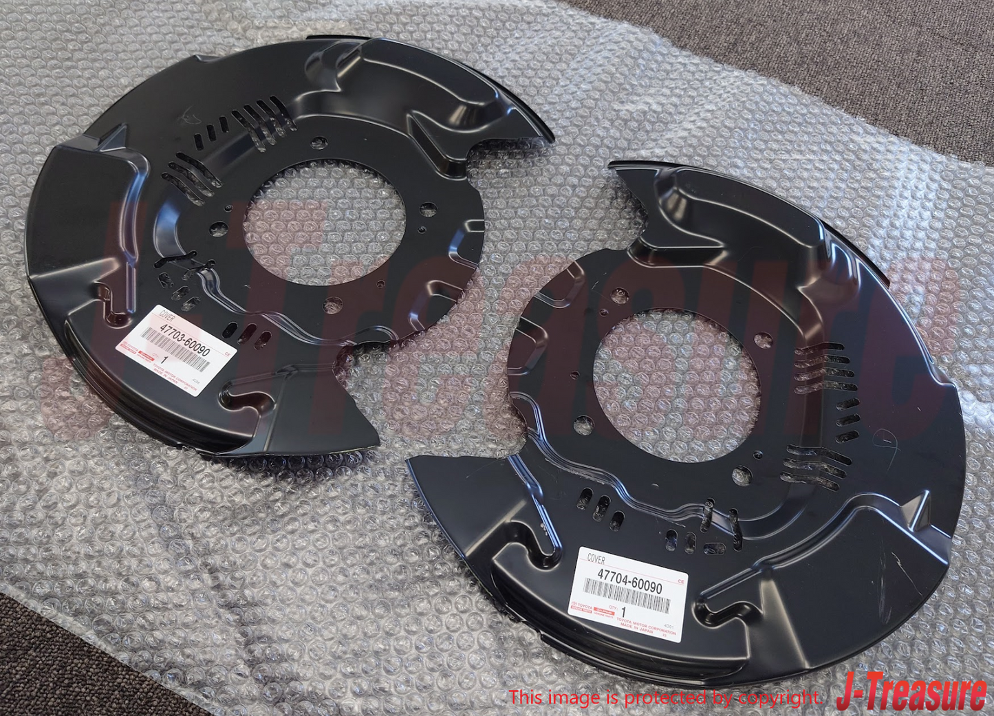 TOYOTA LAND CRUISER 200 LX570 08-15 Genuine Front Disc Brake Dust Cover Set OEM