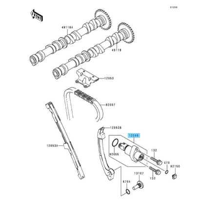 KAWASAKI NINJA ZX-6R ZX600G '98-99 Genuine Cam Chain Tensioner 12048-1159 OEM