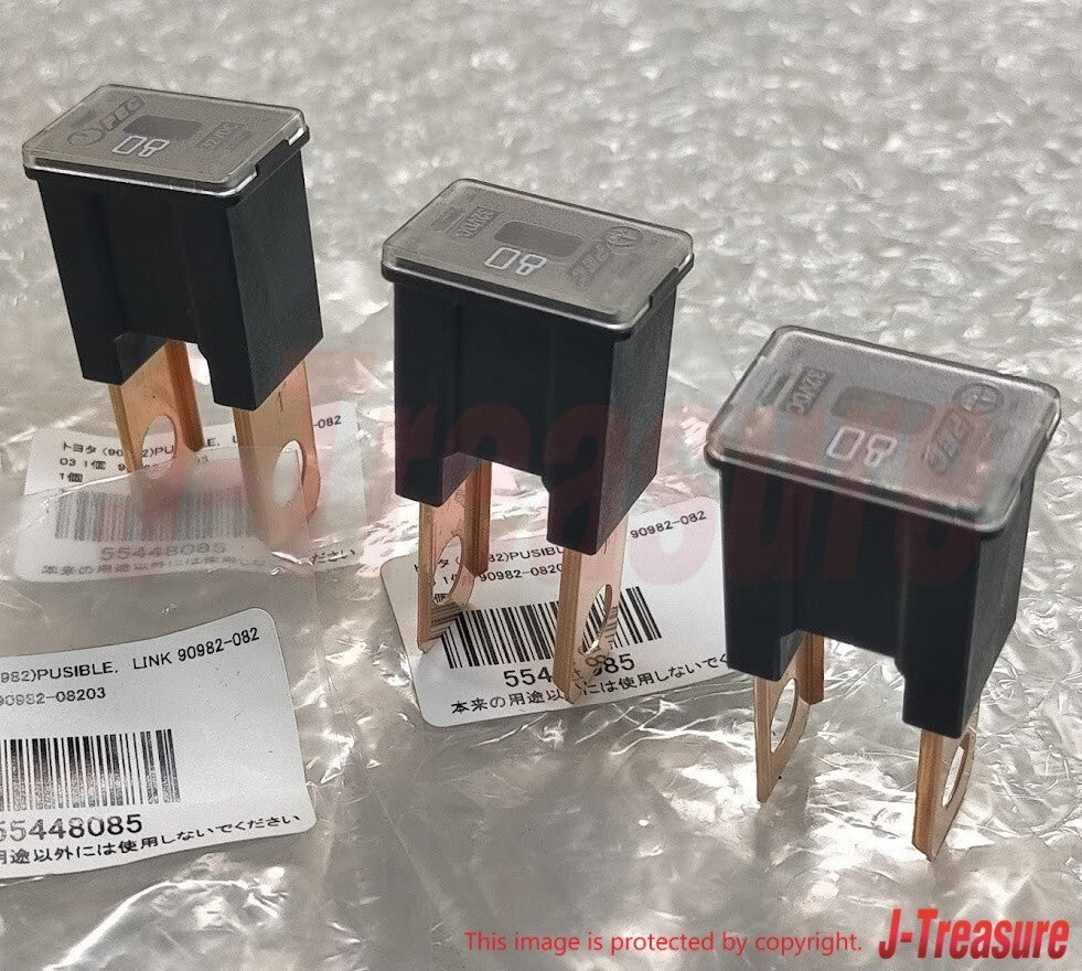 TOYOTA LEXUS Genuine Fuse Fpusible Link 90982-08203 9098208203 Set of 3 OEM