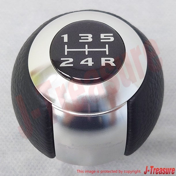 MITSUBISHI LANCER EVO 10 08-15 Genuine Shift Knob "Leather & Aluminum" MZ525633