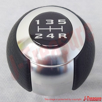 MITSUBISHI LANCER EVO 10 08-15 Genuine Shift Knob "Leather & Aluminum" MZ525633