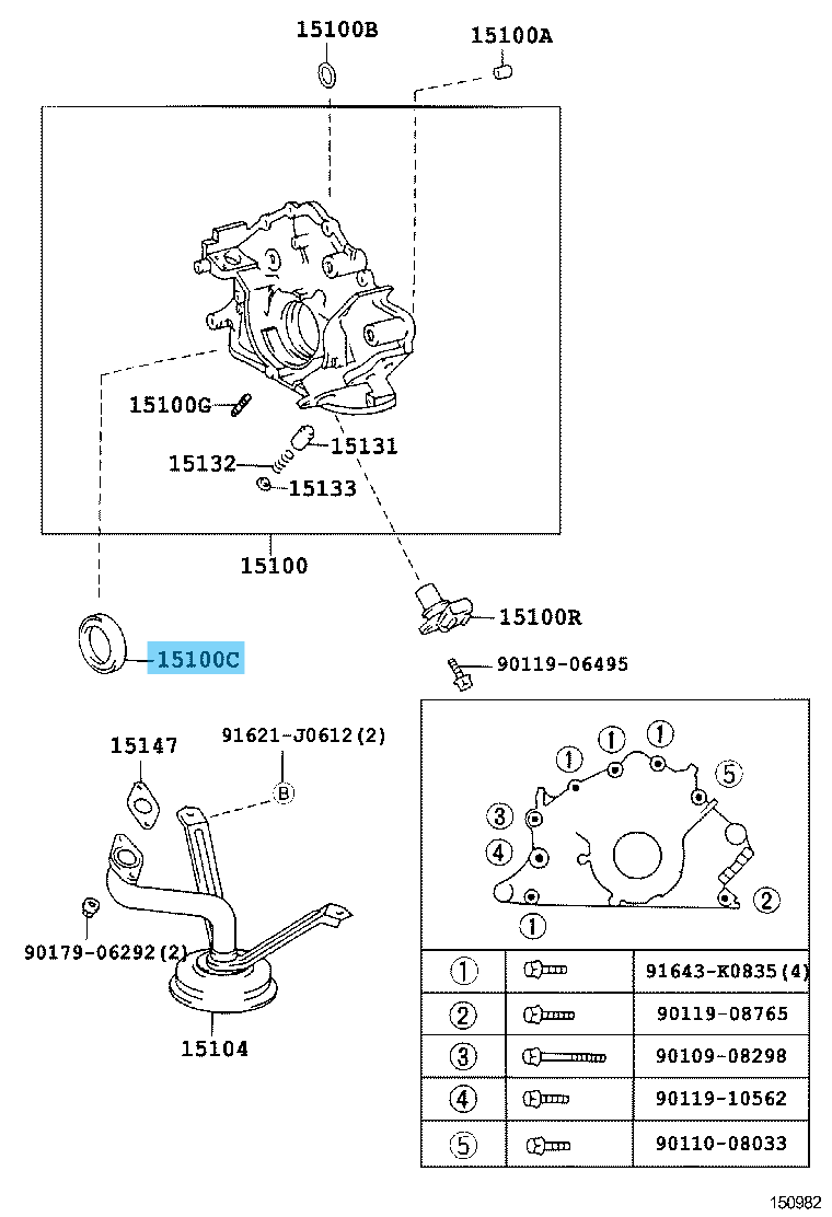 TOYOTA LEXUS Genuine Camshaft / Oil Pump Crankshaft Seal 90311-71002/43006 OEM