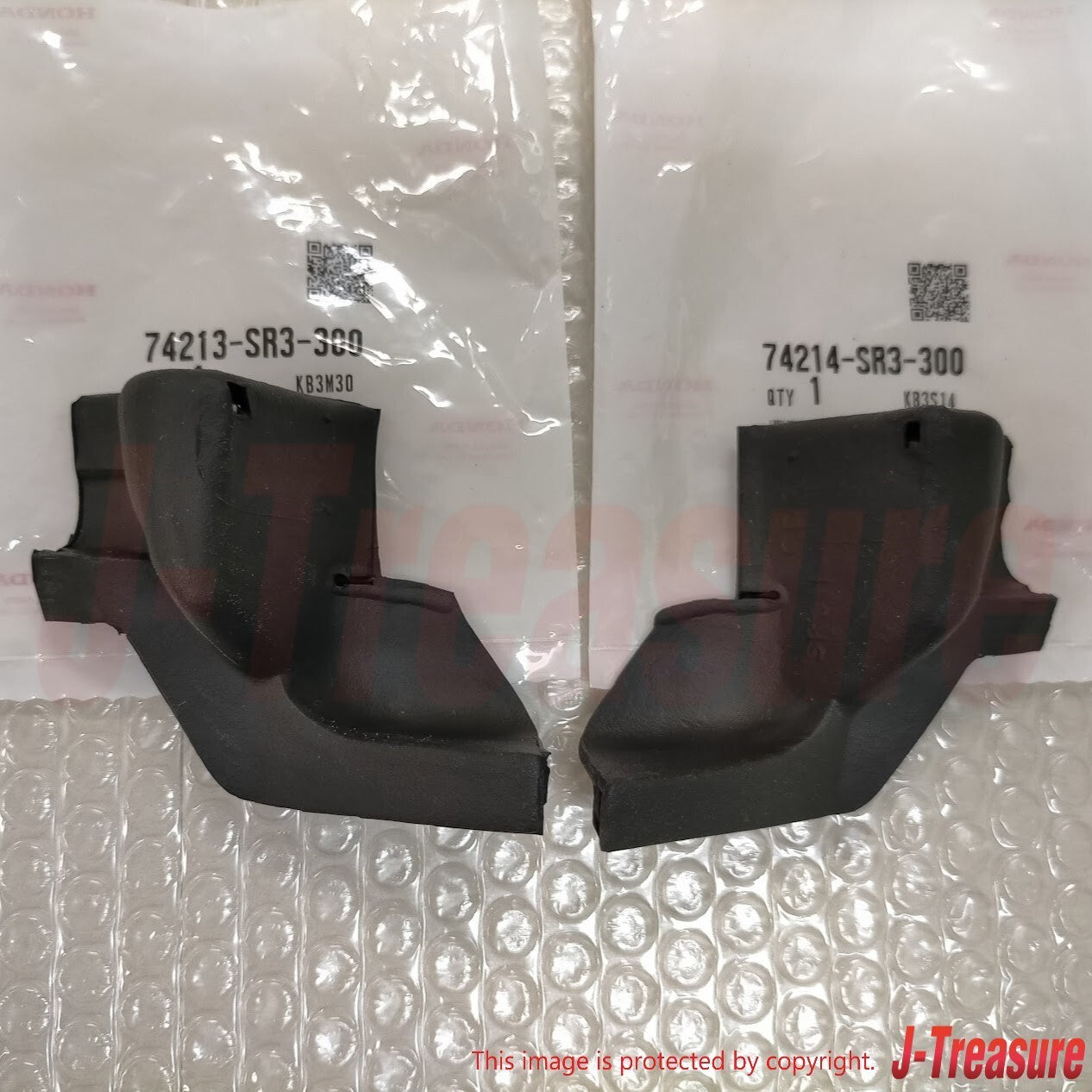 HONDA CIVIC EG EJ1 92-95 Genuine Bonnet Hood Hinge Cover Rubber Right & Left OEM