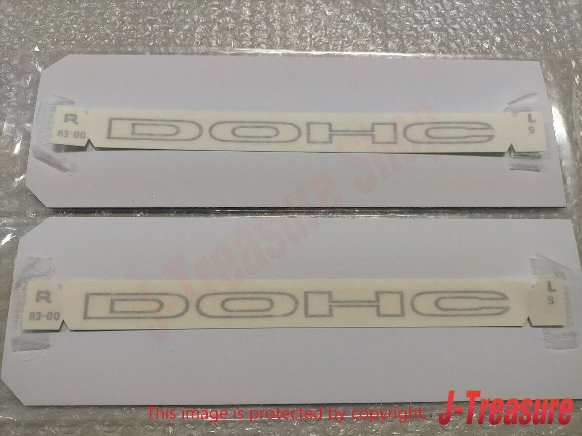 HONDA CIVIC EG6 EK4 SiR Genuine Side "DOHC" Sticker Decal Silver 2pcs Set OEM