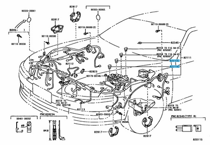 TOYOTA SUPRA JZA80 93-98 LEXUS SC#00 92-00 Genuine Alternator Fuse 90982-08271