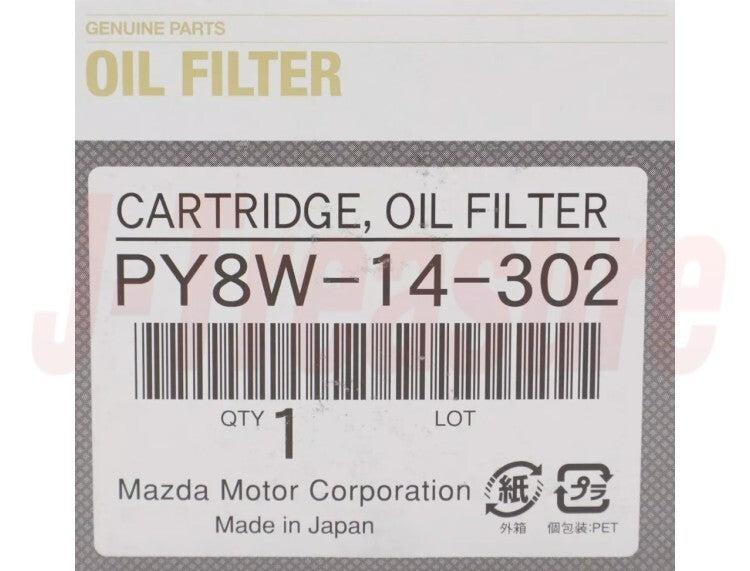 MAZDA CX-9 TC 2016-2023 Genuine Oil Filter Cartridge PY8W-14-302 OEM