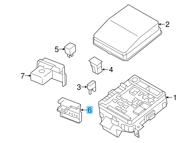MITSUBISHI LANCER EVOLUTION 10 CZ4A 09-17 Genuine Fusible Box Junction Block OEM