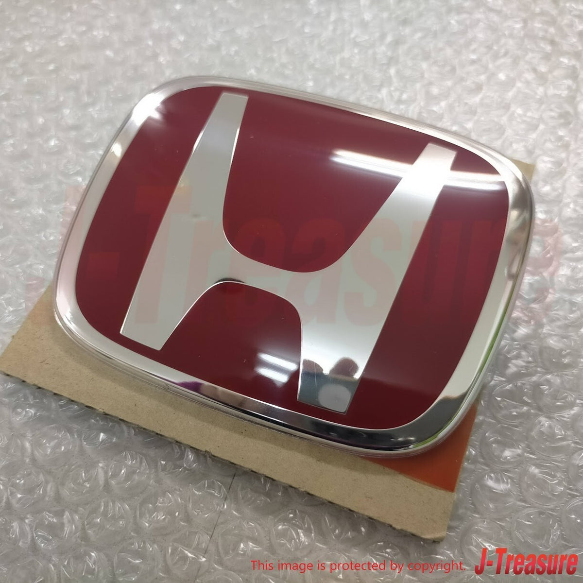 HONDA CIVIC TYPE-R FD2 07-11 Genuine Front & Rear Black Base Red Emblem Set OEM