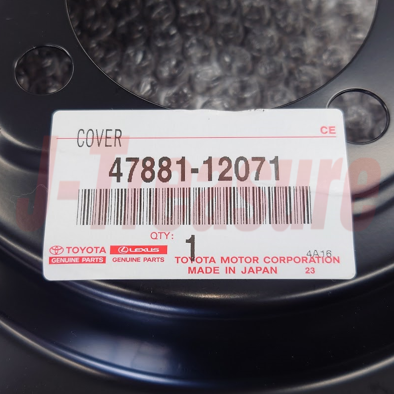 TOYOTA PRIUS ZVW3# 10-15 Genuine Rear Disc Brake Dust Cover RH 47881-12071 OEM