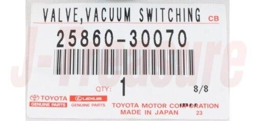 TOYOTA YARIS NLP90 05-11 Genuine 1NDTV Vacuum Switching Valve 25860-30070 OEM