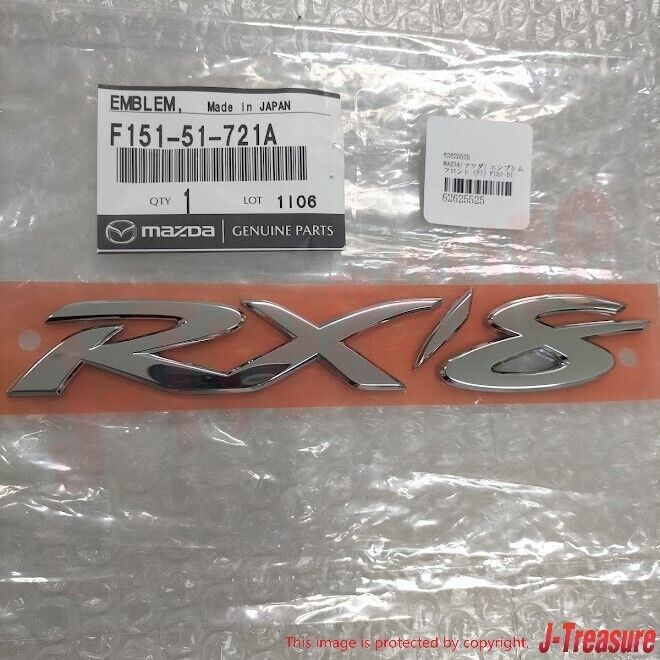 MAZDA RX-8 SE3P 2004-2011 Genuine Rear Trunk Lid "RX-8" Emblem Logo Badge OEM