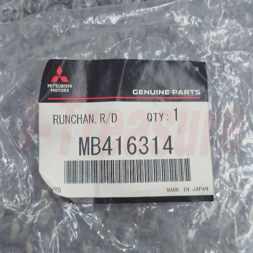 MITSUBISHI DELICA P0#W Genuine Rear Door Window Glass Runchannel RH & LH Set OEM