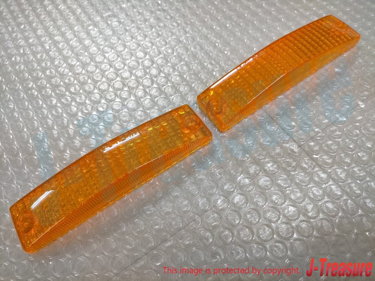 MAZDA RX-7 RX7 FC3S Genuine Front Side Marker Turn Signal Lamp Lens Set of 2 OEM