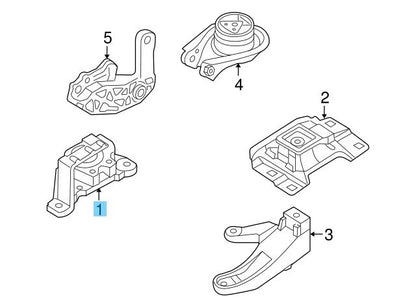 MAZDA MAZDA3 BK BL 2004-2010 Genuine 2.0L L4 Gas Engine Mount BBM4-39-060D OEM