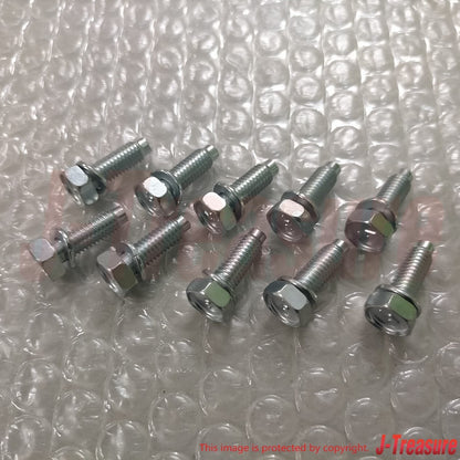 NISSAN INFINITI Q50 Q60 16-20 Genuine Oil Pan mounting screws 11035AG90A x10 OEM