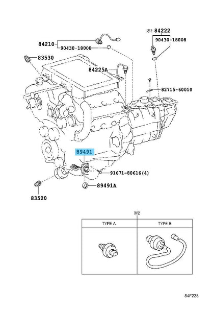 TOYOTA LAND CRUISER VDJ7# VDJ200 Genuine Engine Oil Level Sensor 89491-60100 OEM