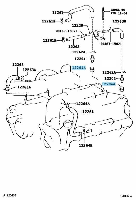 TOYOTA LEXUS Genuine Grommet For Ventilation System Rubber 90480-18001 OEM Parts