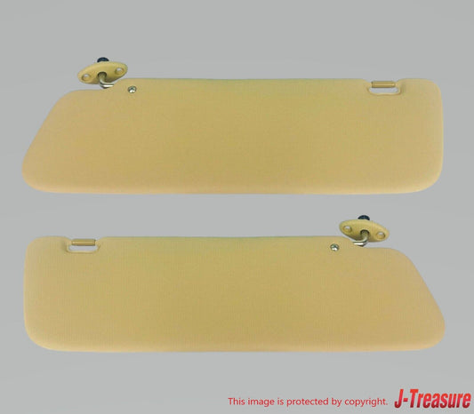 TOYOTA PICKUP TRUCK 1979-1983 Genuine Sunvisor Tan Beige Right & Left Set OEM