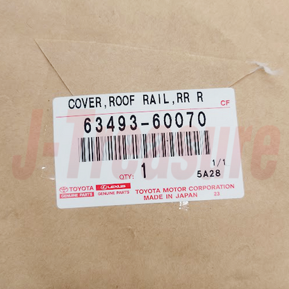 TOYOTA LAND CRUISER UZJ100 02-07 Genuine Roof Rack Leg Cover Rear RH 63493-60070