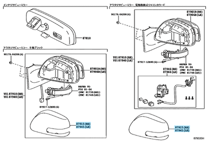 TOYOTA VITZ YARIS SCION xD Genuine Outer Mirror Cover Silver Right Left Set OEM