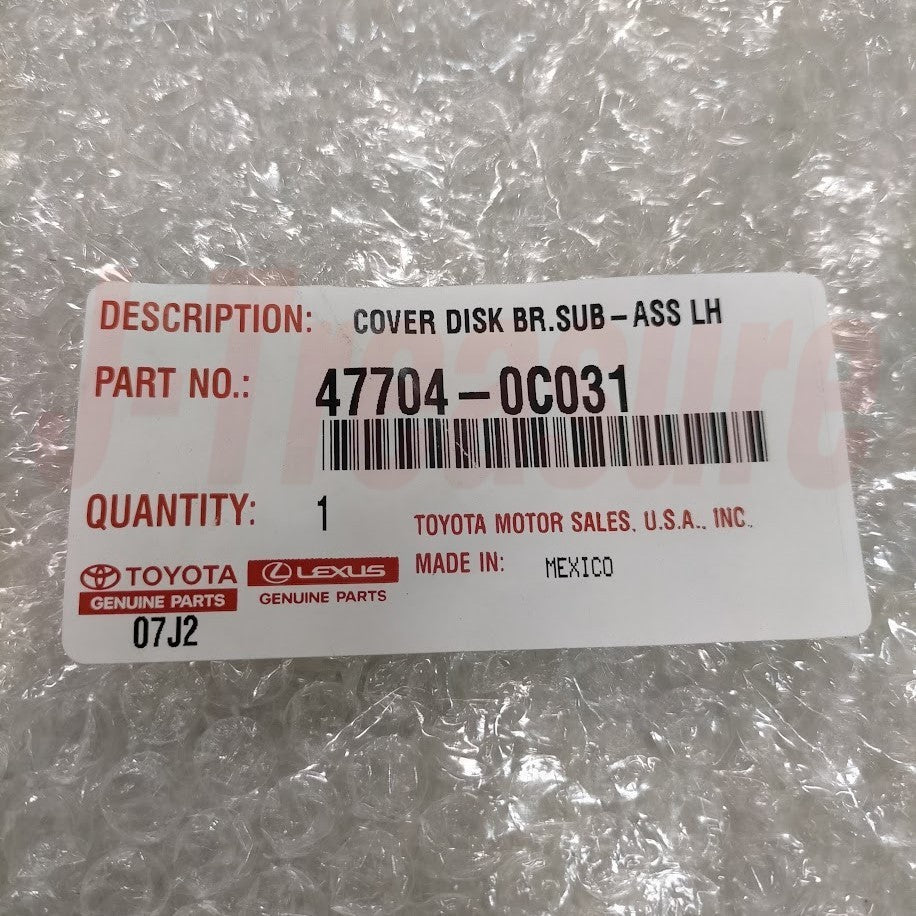 TOYOTA SEQUOIA 08-22 TUNDRA 07-21 Genuine Cover Disc Brake Dust Front Set OEM
