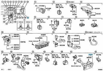 TOYOTA LEXUS LS430 LS400 CELSIOR UCF30 UCF31 Genuine Luggage Door Opening Switch