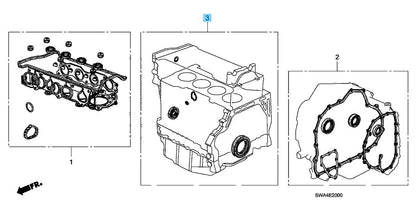 HONDA CR-V 10-11 Genuine Chain Case Gasket & Seal Kit 06114-R40-J02 OEM