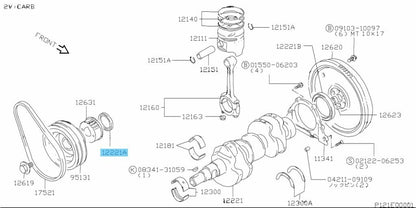 SUZUKI CARRY TRUCK DD51T 92-99 Genuine Timing Belt & Tensioner 6-piece set OEM