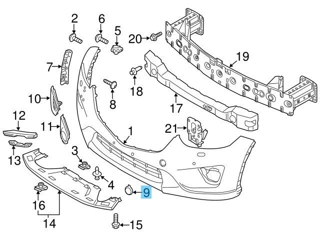 MAZDA CX-5 KE 13-16 Genuine Front Bumper Tow Eye Cap Cover KD45-50-A12-BB OEM