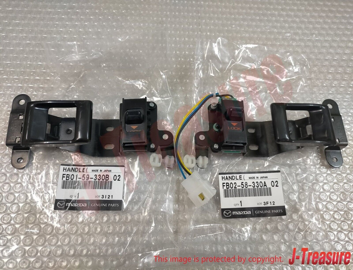 MAZDA RX-7 FC3S RHD Genuine Inner Door Handle Lock Switch Right & Left Set OEM