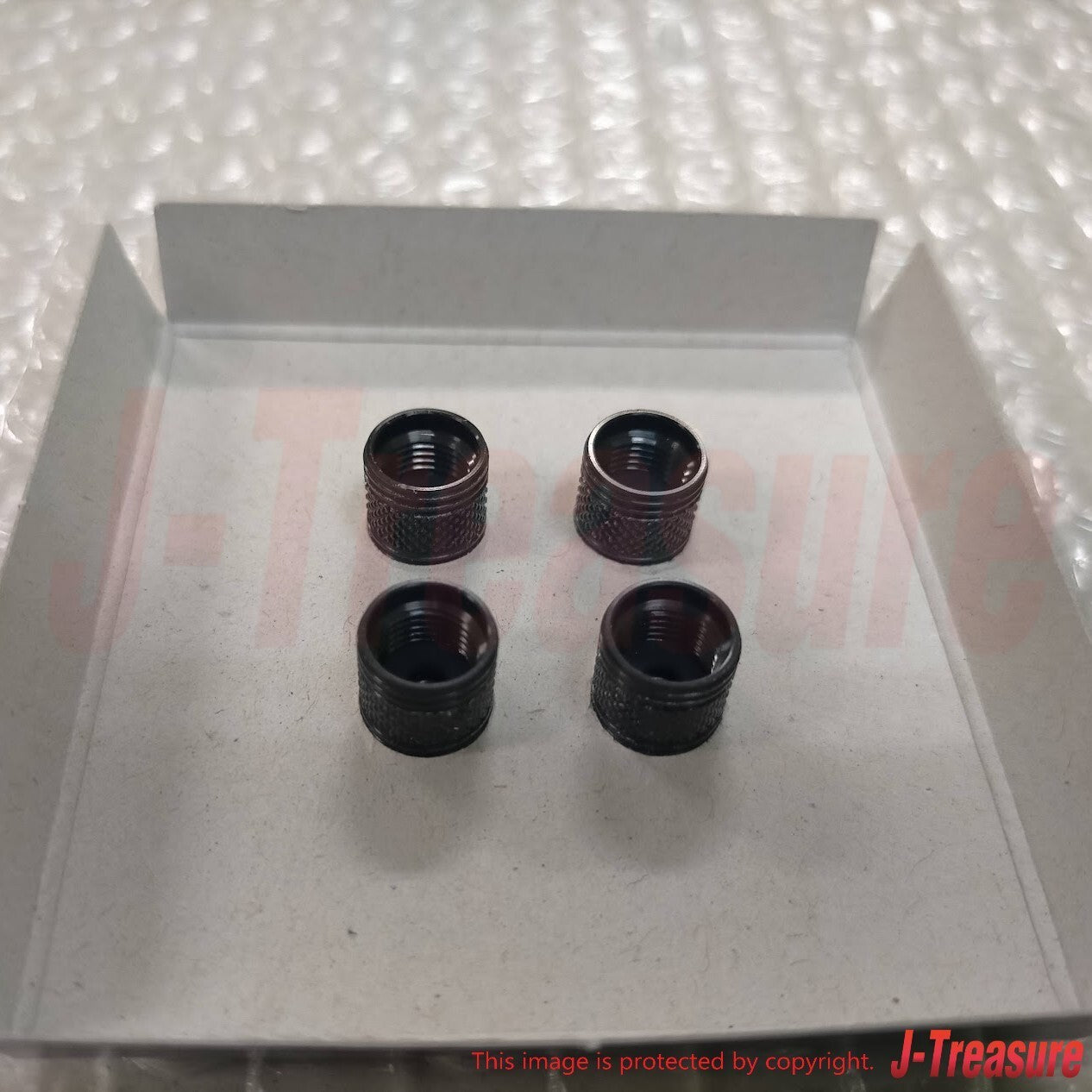SUBARU BRZ ZD8 2021- Genuine STI Wheel Valve Cap Set Black ST28102Z2000 OEM