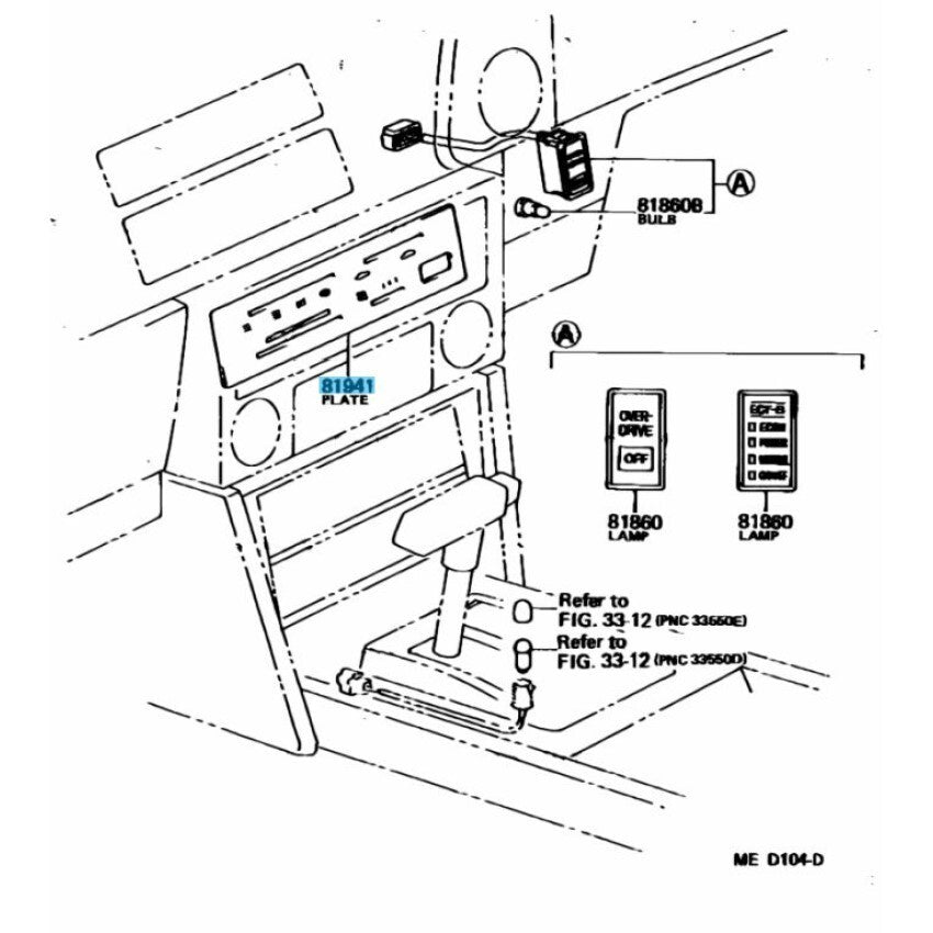 TOYOTA COROLLA LEVIN SPRINTER TRUENO AE86 Genuine Plate Heater Control Manual