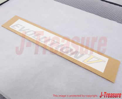 MITSUBISHI EVO5 CP9A Genuine "EVOLUTION V" Side Door Decal Silver Yellow Set OEM
