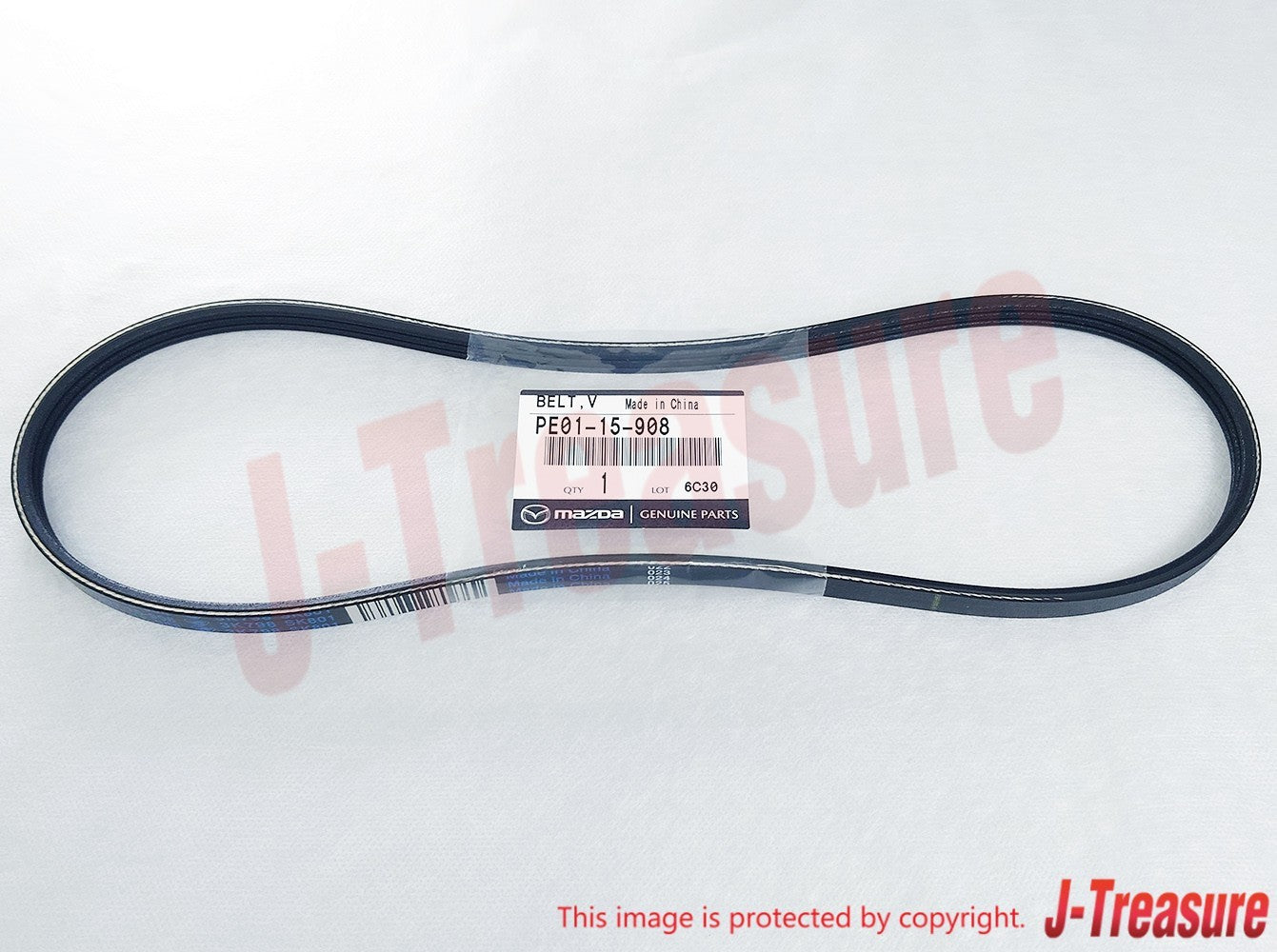 MAZDA CX-5 KE 2.0L 2012-(EUR) Genuine Water Pump Belt'V' PE01-15-908 OEM