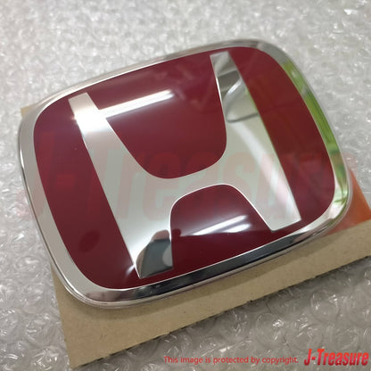 HONDA CIVIC TYPE-R FD2 07-11 Genuine Front & Rear Black Base Red Emblem Set OEM