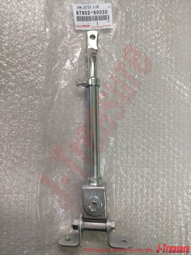 TOYOTA LAND CRUISER FJ40 FJ45 58-70 Genuine Side Rear View Mirror Arm x2 Set OEM