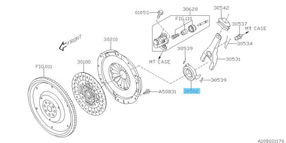 SUBARU XV CROSSTREK GP7 13-15 16-21 Genuine Clutch Release Bearing 30502AA150