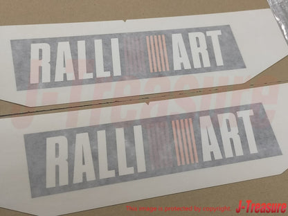 MITSUBISHI LANCER EVO6 CP9A Genuine  Front Bumper TME "RALLIART" Decal Set OEM