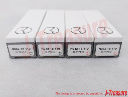 MAZDA RX-7 FD3S 86-88 Genuine Spark Plug Set N3X4-18-110 "BUR7EQx2,BUR9EQx2" OEM