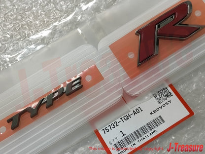 HONDA CIVIC TYPE-R FK8 2017-2021 Genuine Front Grille Plate "TypeR" Emblem OEM