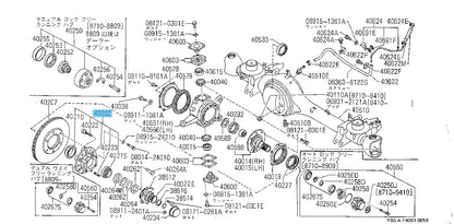NISSAN SAFARI Y60 1989- Genuine Front Road Wheel Hub Assy  RH & LH Set OEM